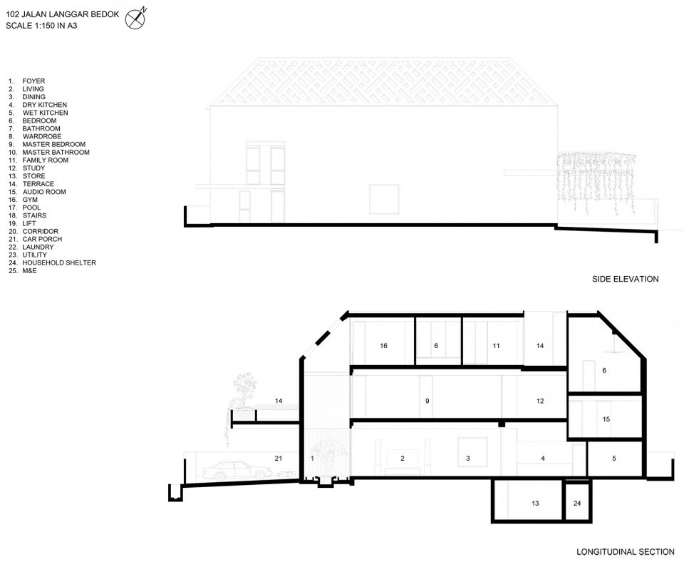 阴阳调和的混凝土住宅，新加坡 / HYLA Architects