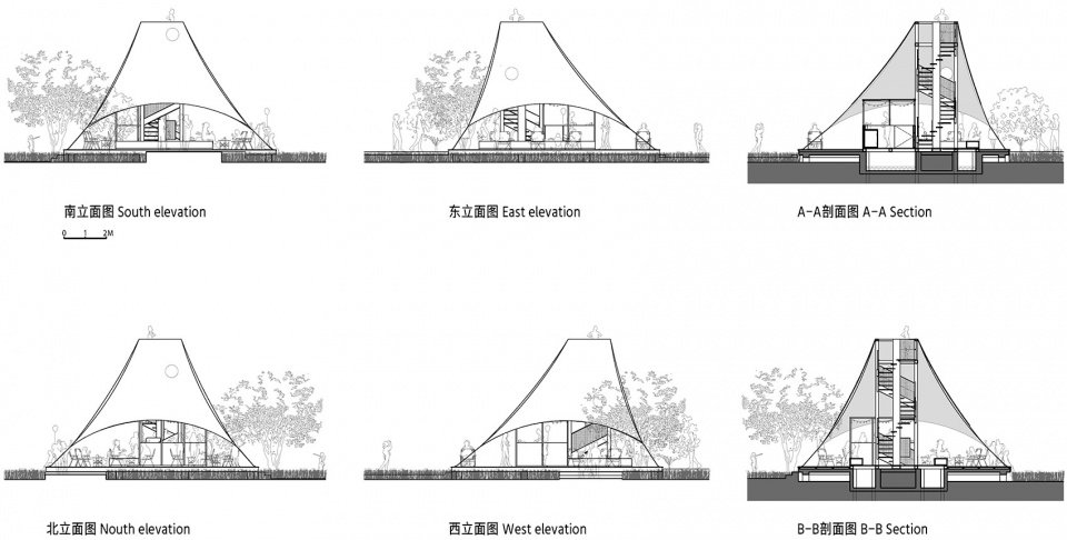 稻田塔亭，浙江桐庐 / 跳房子建筑工作室