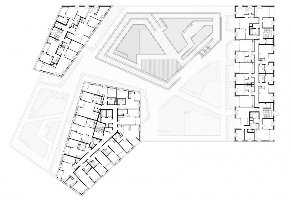 Paul-Gerhardt-Allee 住宅商业综合体，德国 / allmannwappner