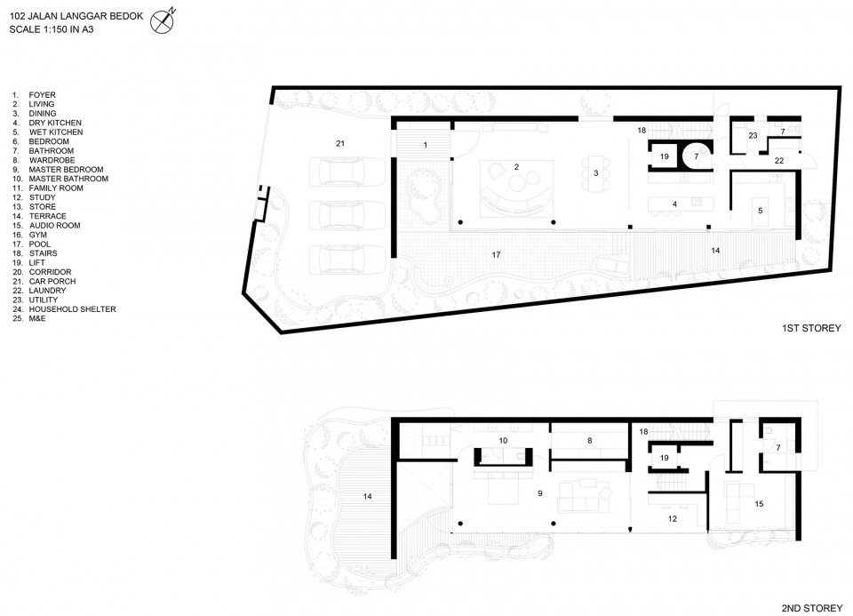 阴阳调和的混凝土住宅，新加坡 / HYLA Architects