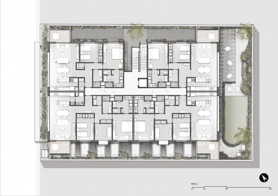 Hacienda Santa Bárbara 107 公寓，墨西哥 / Cuartopiso + Barragán Arquitectos