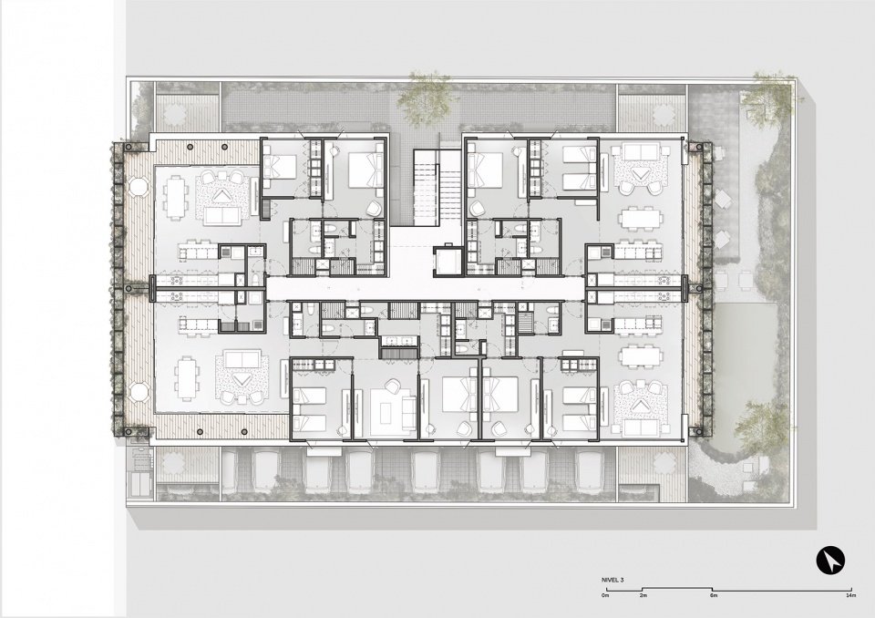 Hacienda Santa Bárbara 107 公寓，墨西哥 / Cuartopiso + Barragán Arquitectos