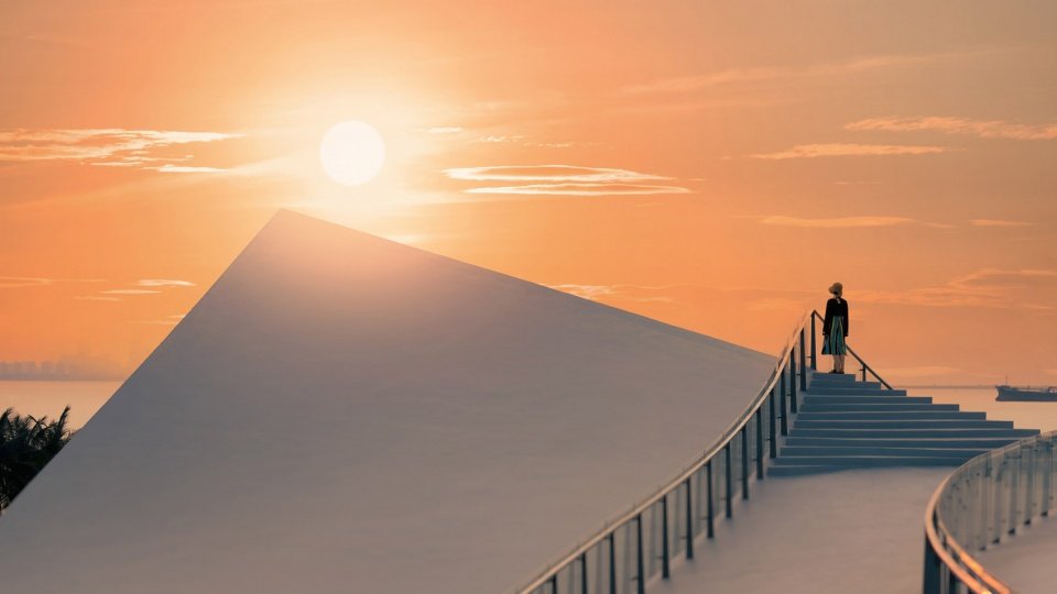海口“天空之山”滨海驿站 / 藤本壮介建筑设计事务所
