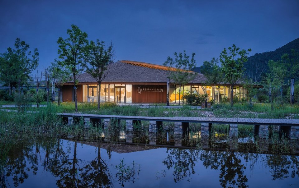 环秀湖湿地科普宣教馆建筑设计，天津 / 北林风景建筑研究中心