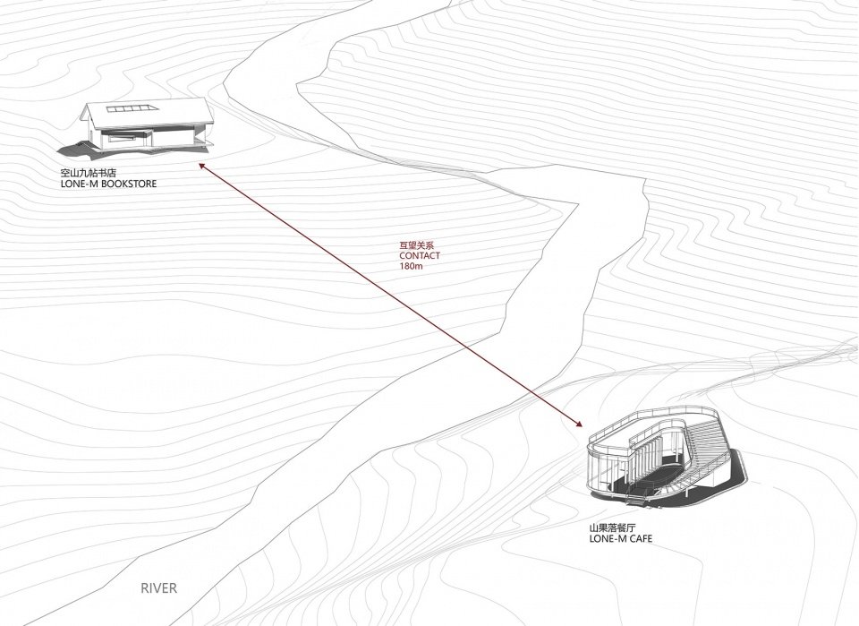 秦岭宿集 空山九帖书店·王维的寂寞、山果落餐厅 / STUDIO QI