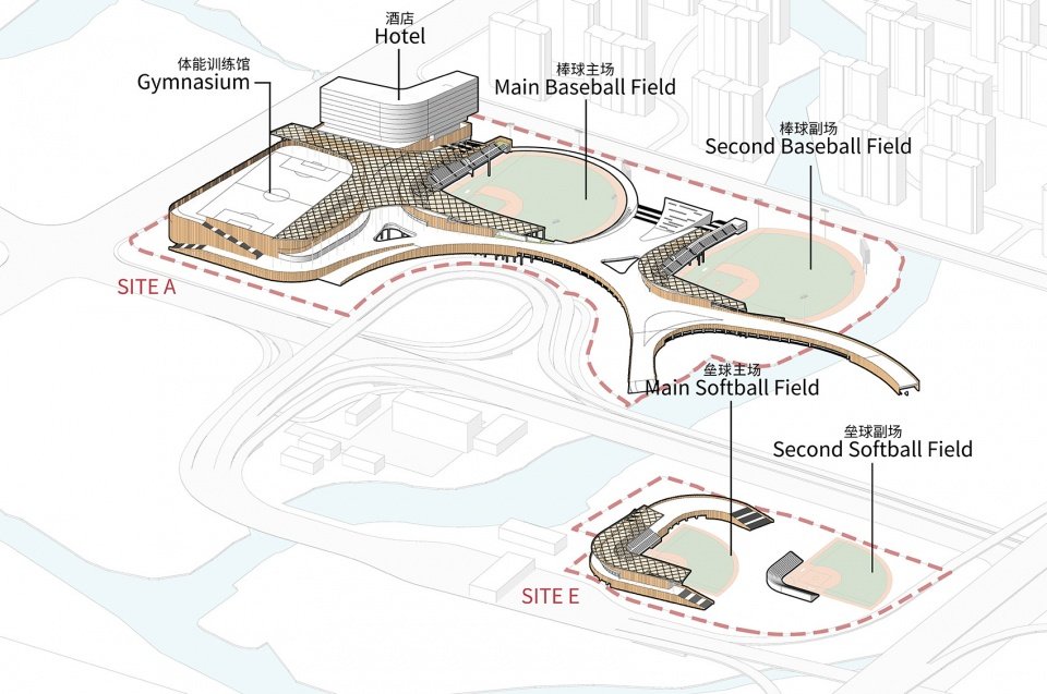 云之翼:杭州亚运会棒垒球体育文化中心 / 浙江大学建筑设计研究院 云之翼:杭州亚运会棒垒球体育文化中心 / 浙江大学建筑设计研究院