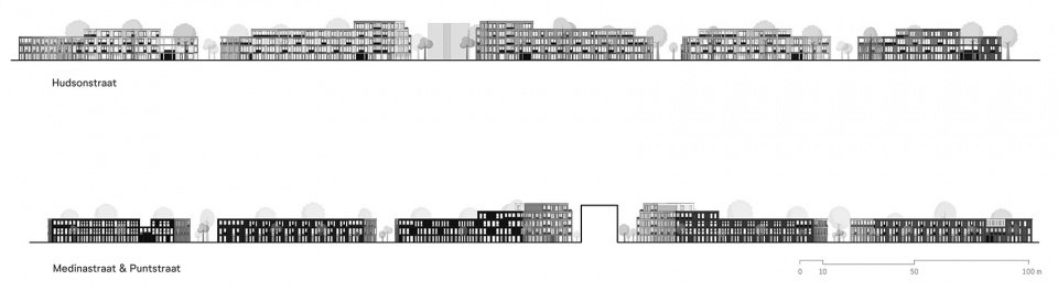 The Hudsons 住宅楼,荷兰 / Orange Architects The Hudsons 住宅楼,荷兰 / Orange Architects