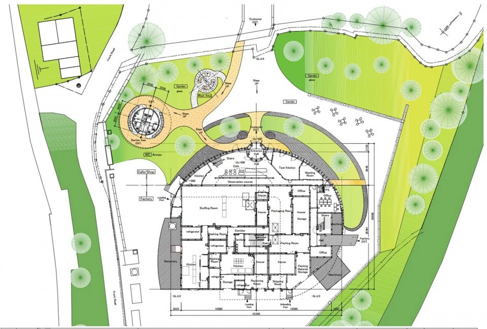 伊呂波堂新店 Oyaki Farm，日本 / Tono Mirai architects