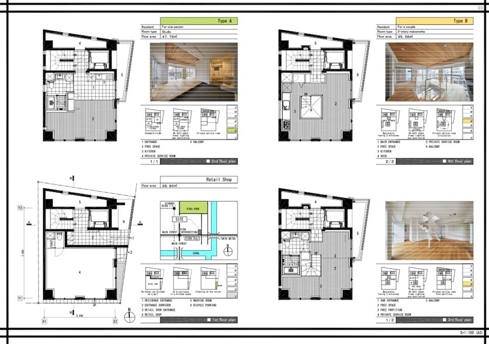 KIBA 集合住宅，东京 / SAKAE Architects & Engineers