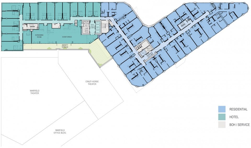 Serif 公寓和 The Line 酒店,旧金山 / Handel Architects Serif 公寓和 The Line 酒店,旧金山 / Handel Architects