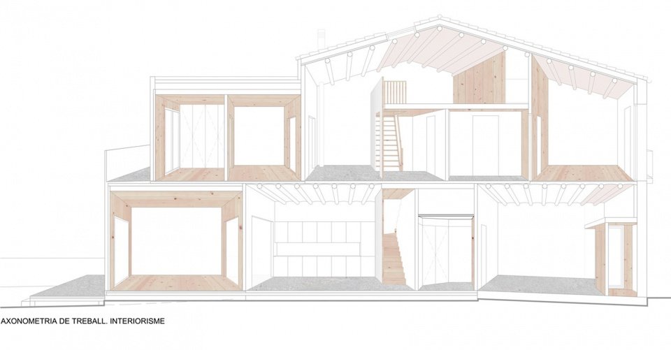 95PLA 特拉萨联排住宅翻新扩建，巴塞罗那 / Vallribera Arquitectes