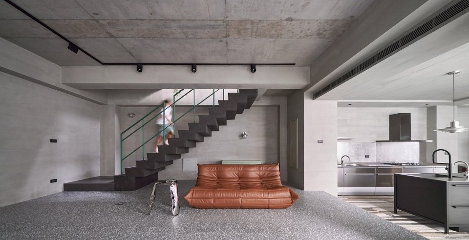 透天厝裡的三合院，高雄 / HAO Design