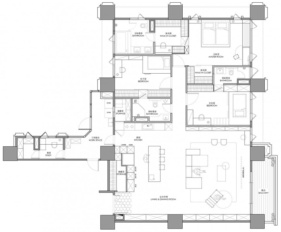 暖灰住宅,高雄 / HAO Design 暖灰住宅,高雄 / HAO Design