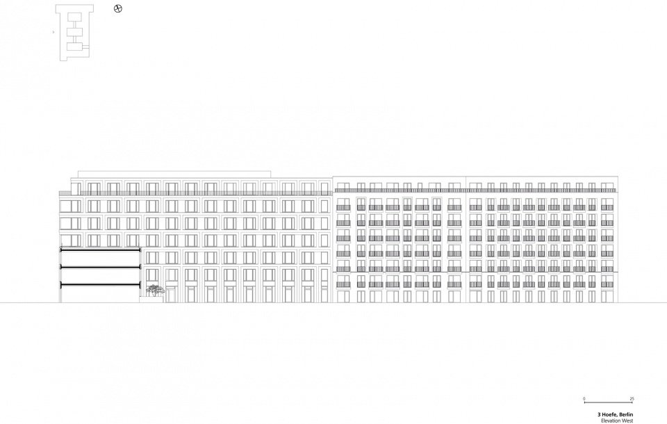 三庭院建筑综合体，德国 / TCHOBAN VOSS Architekten