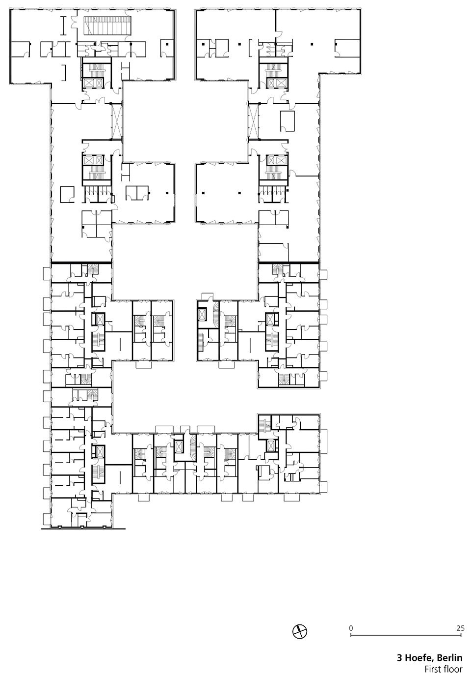 三庭院建筑综合体，德国 / TCHOBAN VOSS Architekten