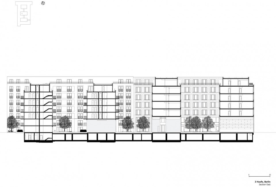三庭院建筑综合体，德国 / TCHOBAN VOSS Architekten
