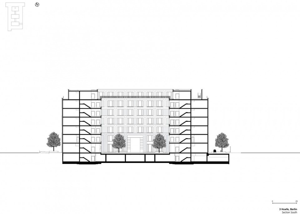 三庭院建筑综合体，德国 / TCHOBAN VOSS Architekten