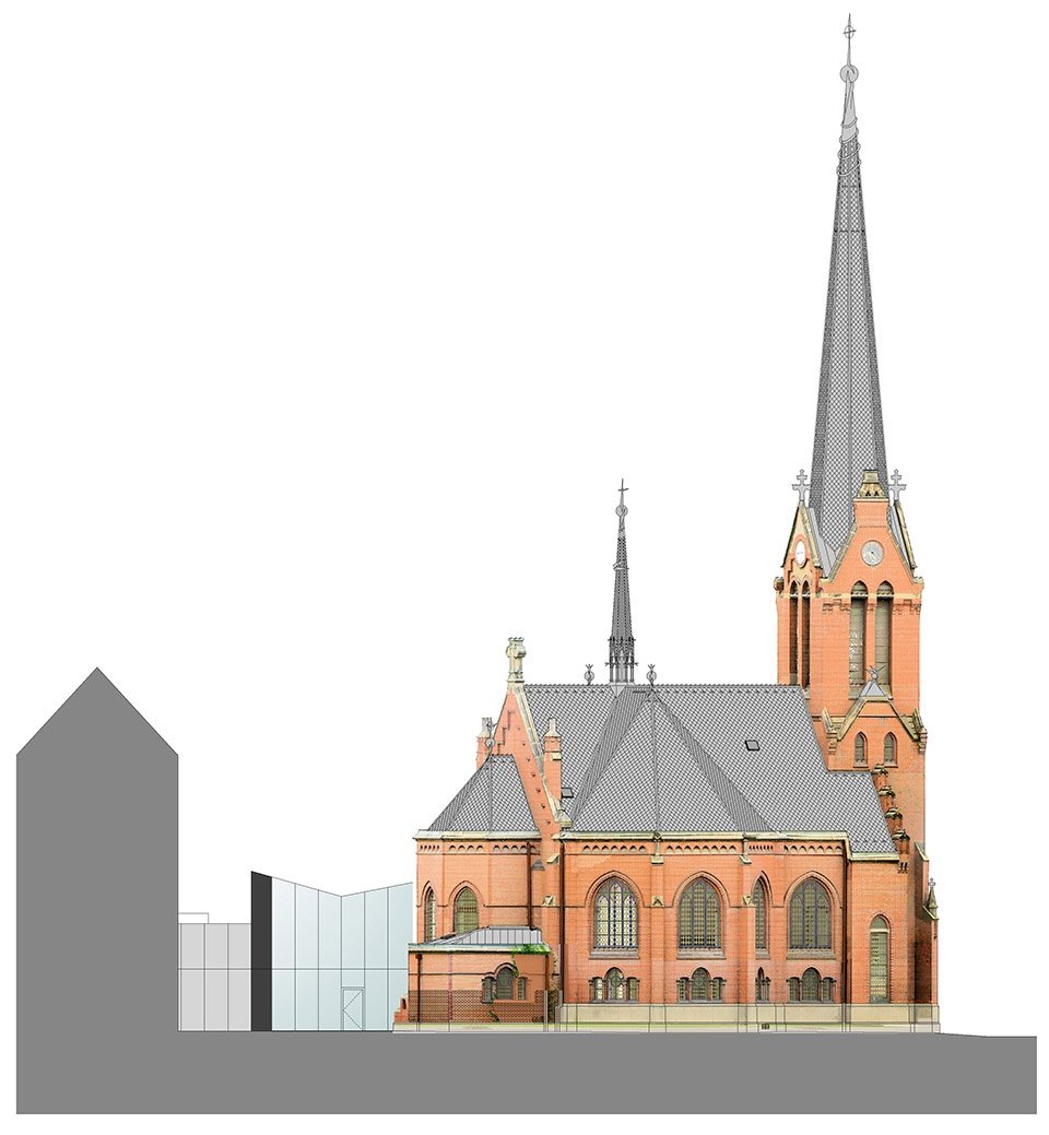 红色教堂改造，捷克 / atelier-r