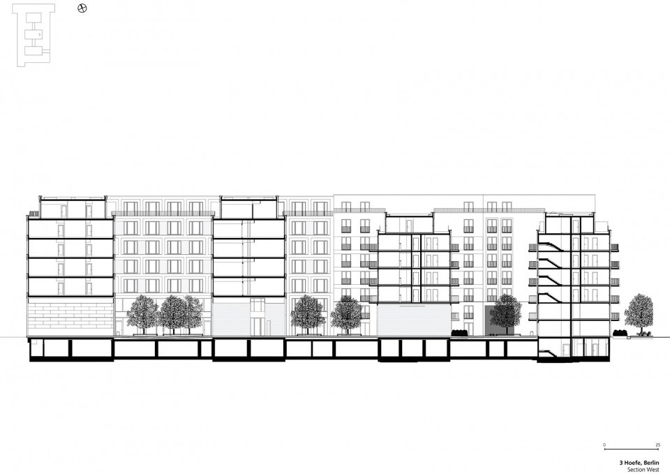 三庭院建筑综合体，德国 / TCHOBAN VOSS Architekten