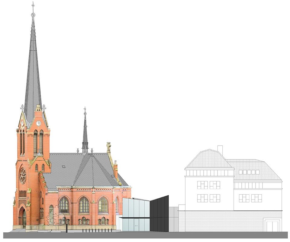 红色教堂改造，捷克 / atelier-r