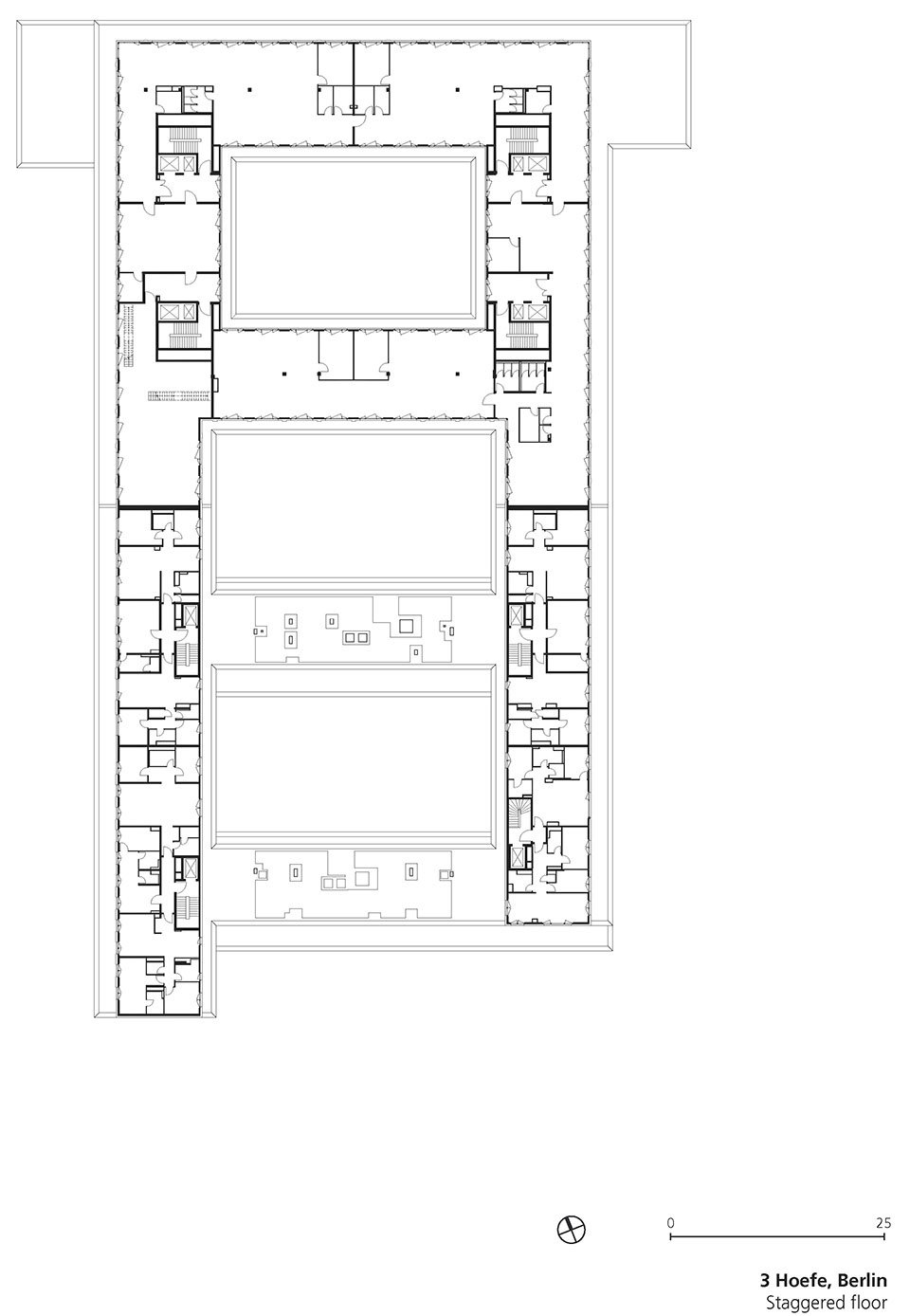 三庭院建筑综合体，德国 / TCHOBAN VOSS Architekten