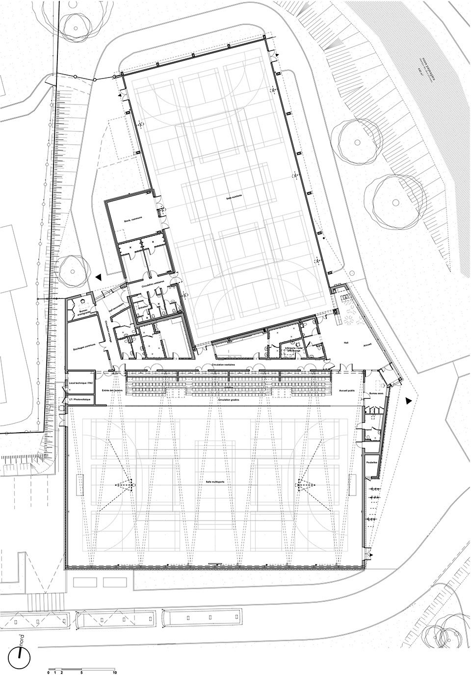 Coum 体育中心翻新扩建，法国 / ENO Architectes