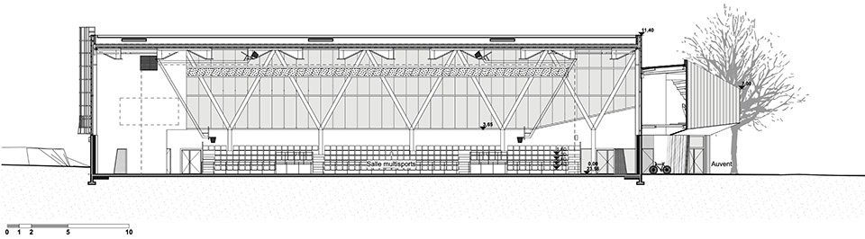 Coum 体育中心翻新扩建，法国 / ENO Architectes