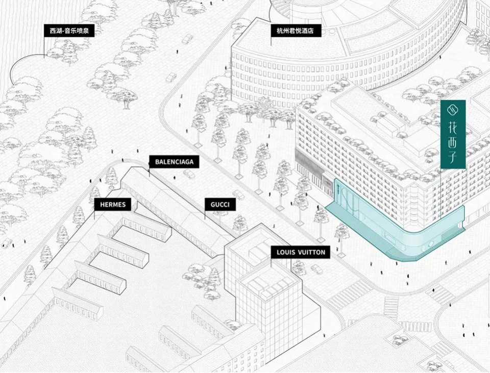 花西子「隐园」全球首家线下旗舰店,杭州 / 立品设计 花西子「隐园」全球首家线下旗舰店,杭州 / 立品设计