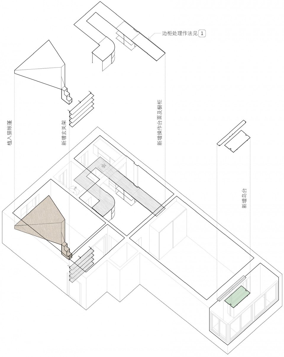四号公寓室内改造设计,北京 / 后时建筑 四号公寓室内改造设计,北京 / 后时建筑