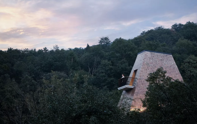 山谷里的茶园民宿之美