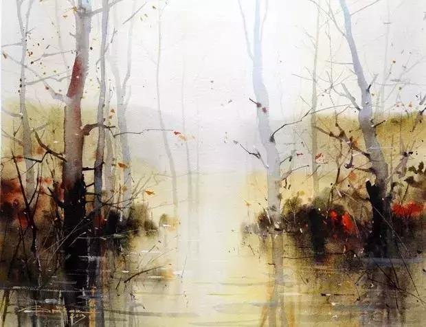 画里有建筑，也有故乡