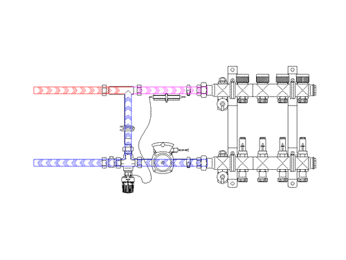 地暖分集水器 地暖分集水器