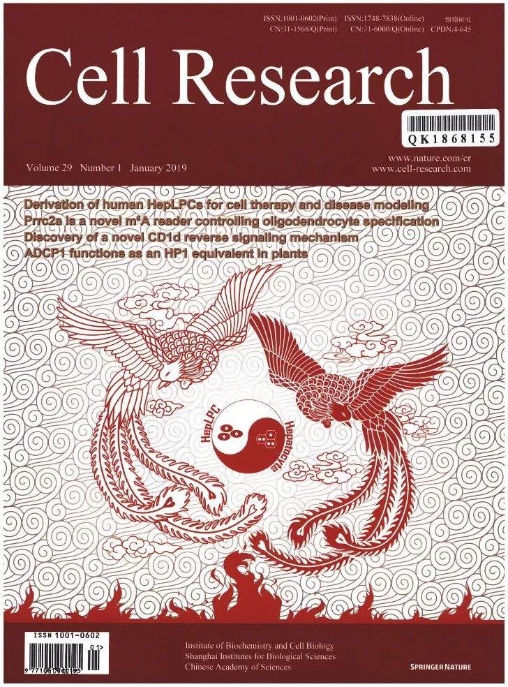 Cell Research 中国国产影响因子最高的期刊 (20 分)