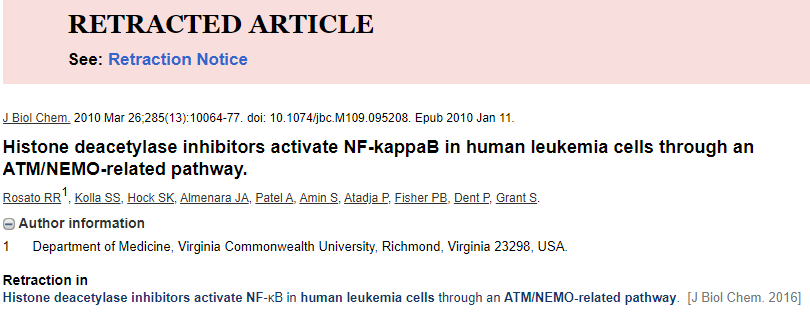 Steven Grant 院士 40 余篇论文被举报学术不端