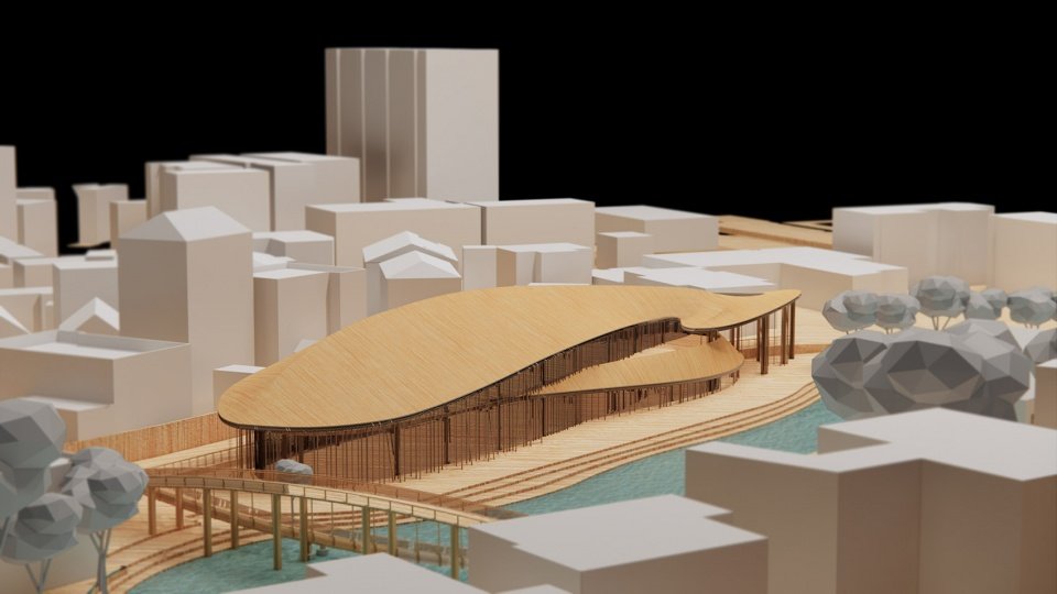 万安县十八口塘鱼文化馆，江西 / 上海交通大学奥默默工作室