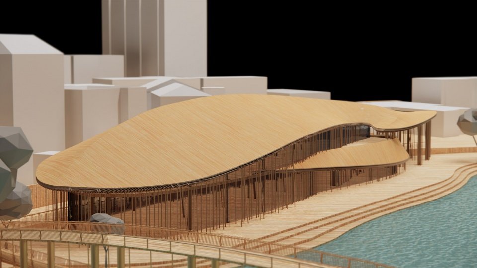 万安县十八口塘鱼文化馆，江西 / 上海交通大学奥默默工作室