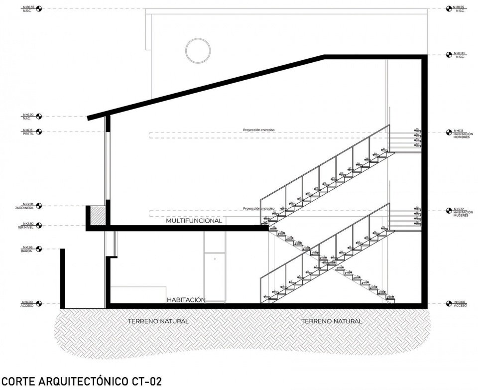 Casa Estudiantes 大学校舍，墨西哥 / Brutal Taller de Arquitectura