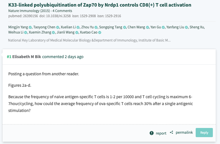 曹雪涛院士今日提供原始图片，已对受质疑的 6 篇论文进行解释