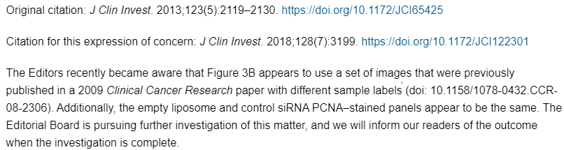 著名韩国癌症研究科学家 Ju-Seog Lee 多篇论文涉嫌学术不端