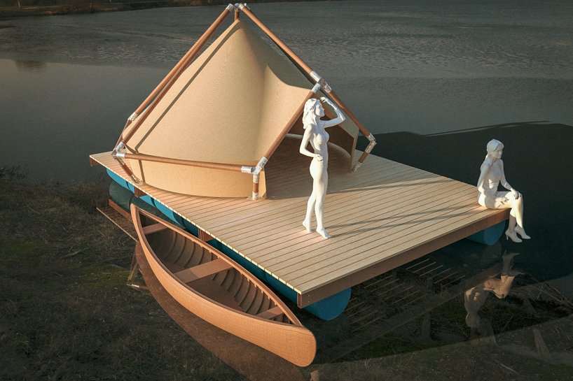 比利时湖上的 8 个酒店木筏将重温您儿时的梦想