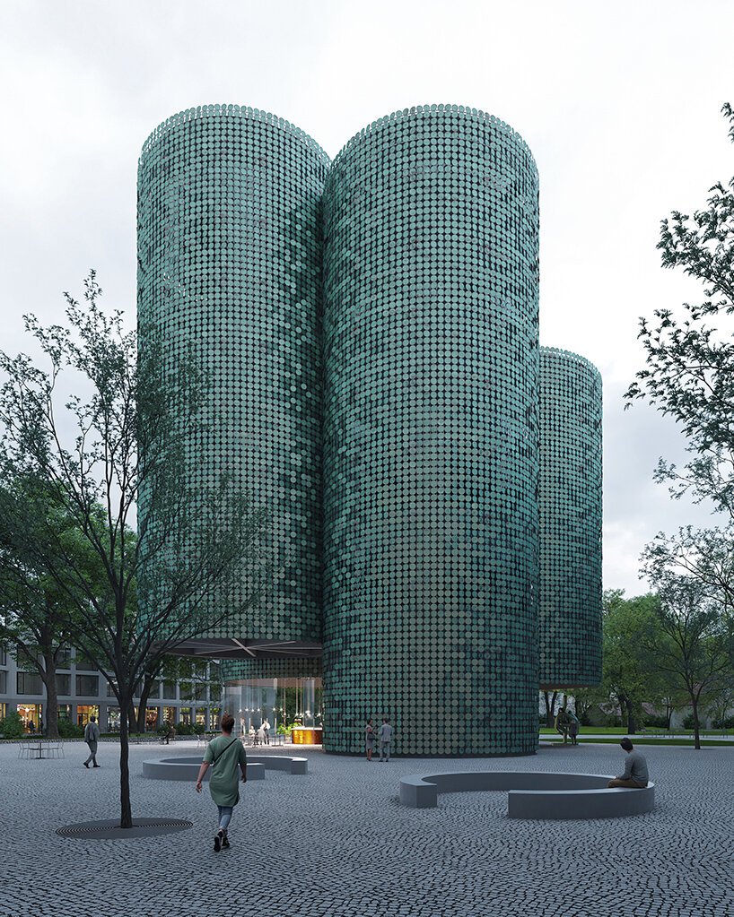 闪闪发光的铜质立面包裹着这座由 CHYBIK + KRISTOF 设计的私人艺术画廊 闪闪发光的铜质立面包裹着这座由 CHYBIK + KRISTOF 设计的私人艺术画廊