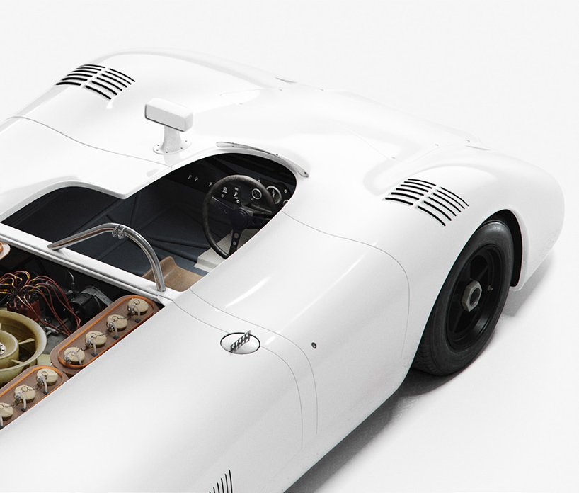 创意工作室 INK 以幽灵般的极简主义重新构想保时捷 917 原型