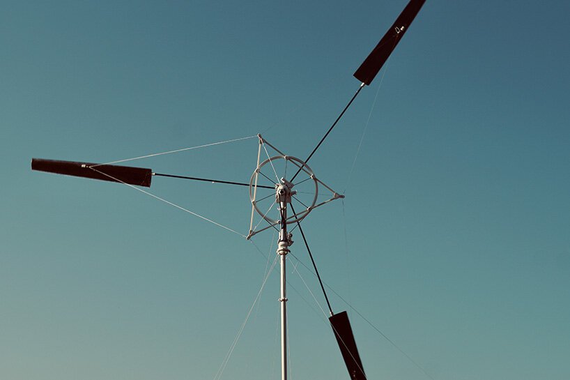 the wind catcher by KiteX is a portable power generating wind turbine