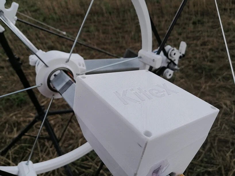 the wind catcher by KiteX is a portable power generating wind turbine