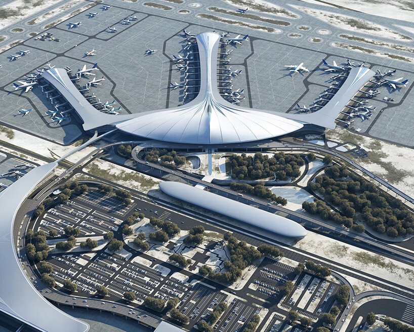 MAD 建筑事务所公布长春机场有机航站楼设计 MAD 建筑事务所公布长春机场有机航站楼设计
