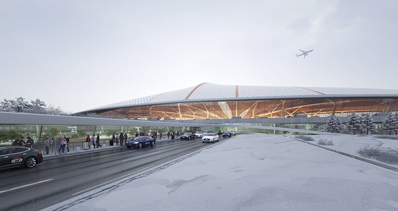MAD 建筑事务所公布长春机场有机航站楼设计 MAD 建筑事务所公布长春机场有机航站楼设计