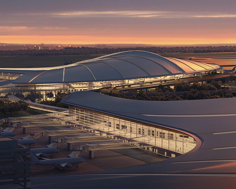 MAD 建筑事务所公布长春机场有机航站楼设计 MAD 建筑事务所公布长春机场有机航站楼设计