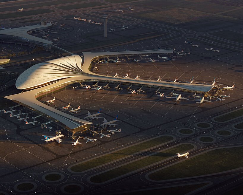 MAD 建筑事务所公布长春机场有机航站楼设计 MAD 建筑事务所公布长春机场有机航站楼设计