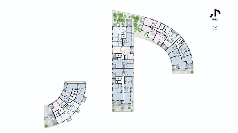 MVRDV 将住宅区塑造为法国雷恩的地质结构 MVRDV 将住宅区塑造为法国雷恩的地质结构