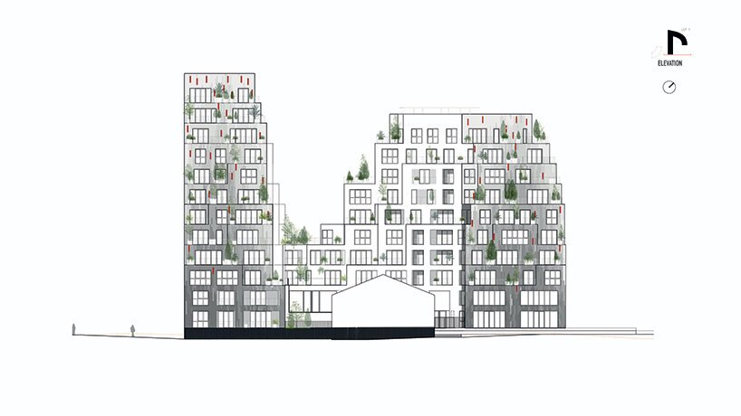 MVRDV 将住宅区塑造为法国雷恩的地质结构 MVRDV 将住宅区塑造为法国雷恩的地质结构